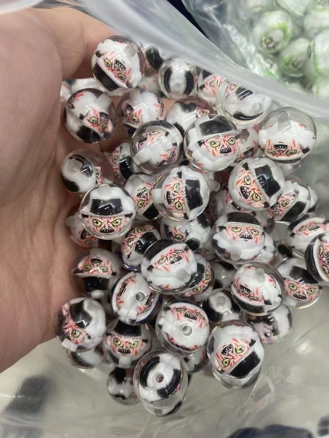 16mm horror movie character DIY beads