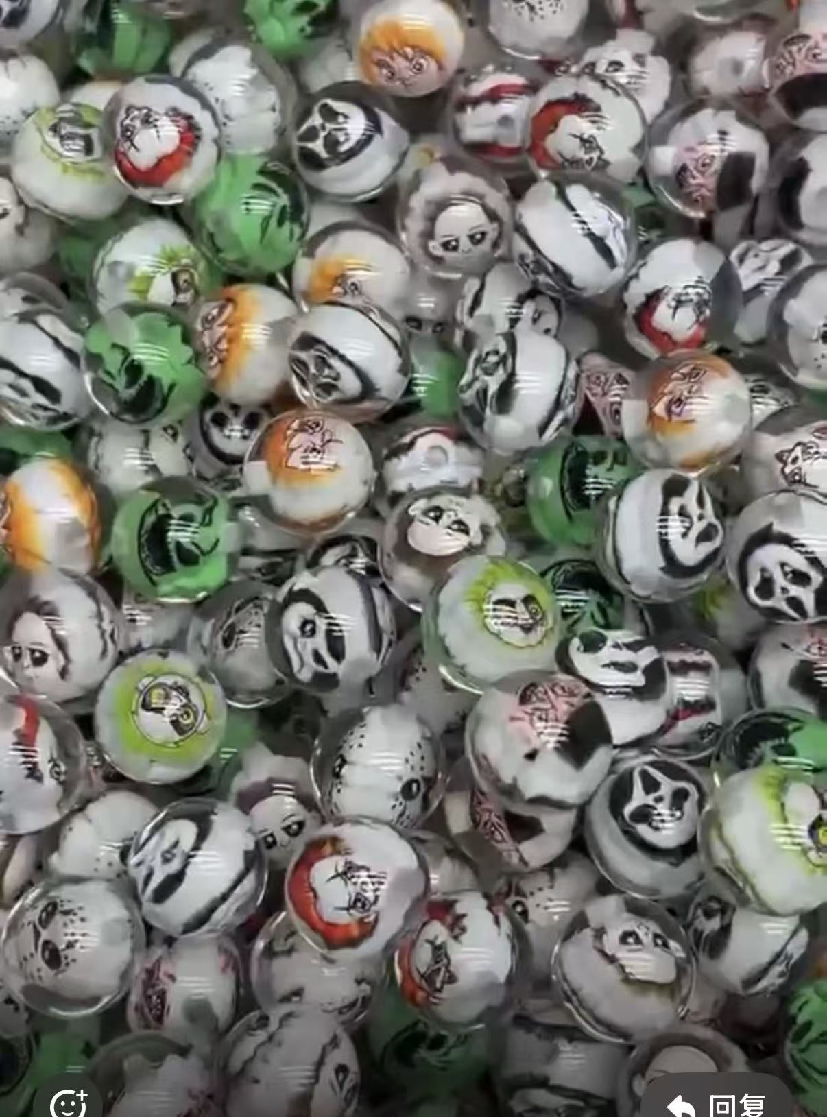 16mm horror movie character DIY beads